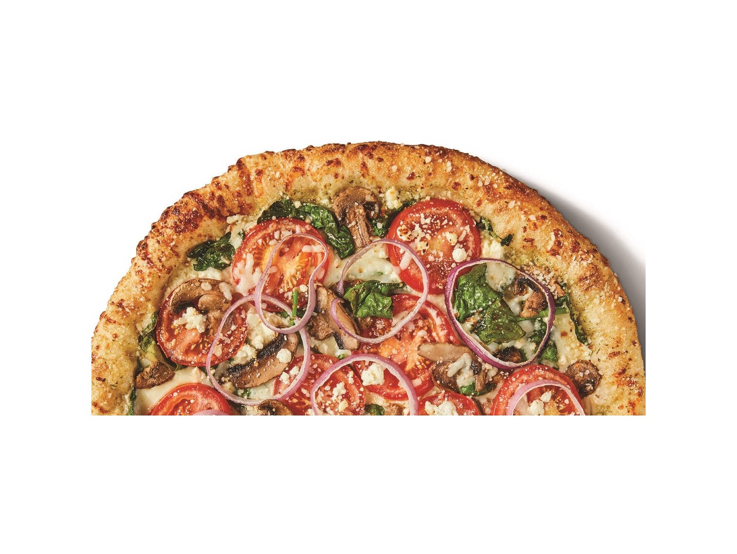 Order Garlic Spinaci Pizza food online from Vocelli Pizza store, McKees Rocks on bringmethat.com
