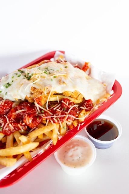 Order PIZZA FRIES food online from Chick-In Waffle store, Kansas City on bringmethat.com