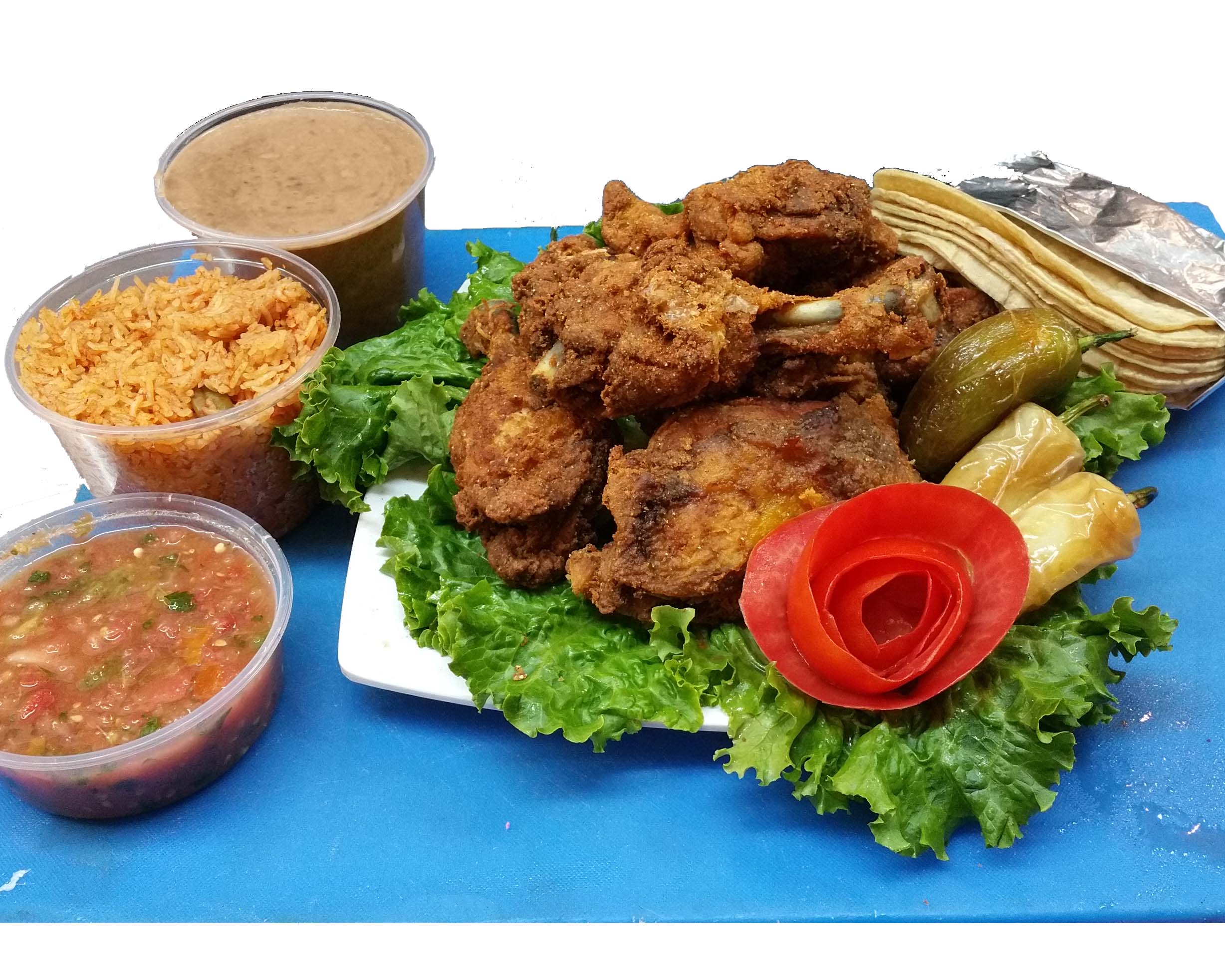 Order 8 Pieces of Chicken Family Deal #1 ( D ) food online from Carnival Grill store, Chula Vista on bringmethat.com
