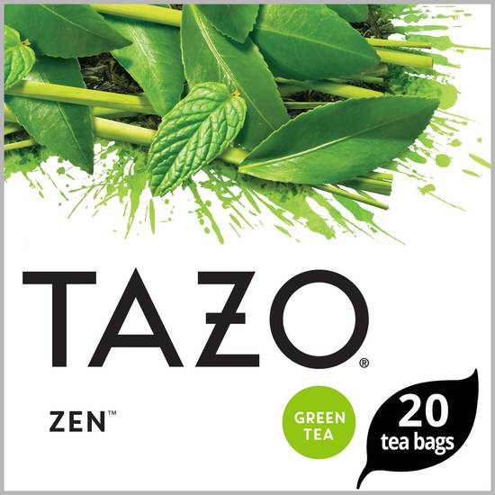 Order Tazo Zen Moderate Caffeine Level Green Tea Bags For an Calming Beverage, 20 Tea Bags food online from Cvs store, UPLAND on bringmethat.com