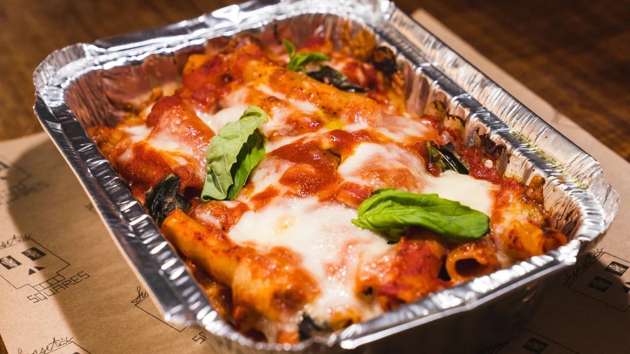 Order Baked Ziti - Side food online from Sunset Squares Slice Shop store, San Francisco on bringmethat.com