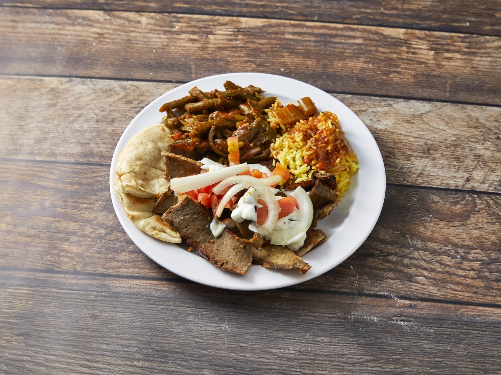 Order Gyro Platter food online from Greek Grill store, Sterling Heights on bringmethat.com
