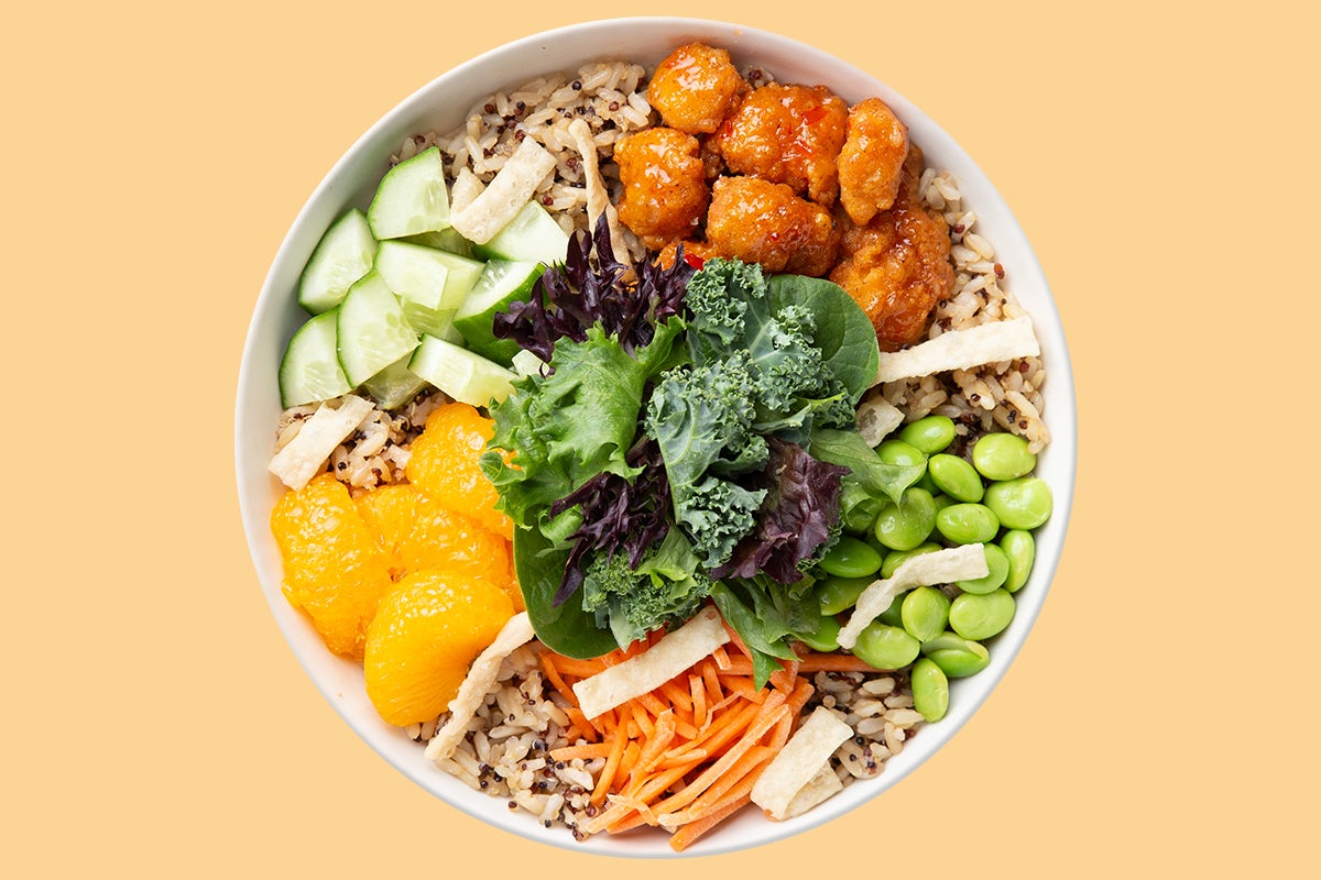 Order Asian Crispy Chicken Warm Grain Bowl food online from Saladworks store, Glassboro on bringmethat.com