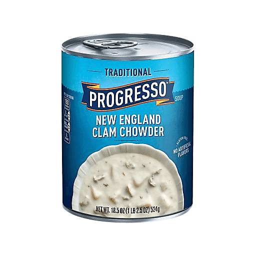 Order Progresso New England Clam Chowder Soup (18.5 OZ) 133944 food online from BevMo! store, Milpitas on bringmethat.com