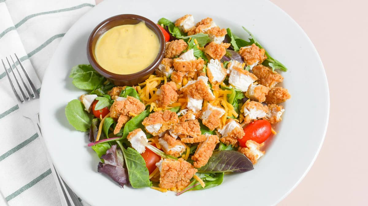 Order Crispy Chicken Salad food online from Chicken Kitchen store, Selden on bringmethat.com