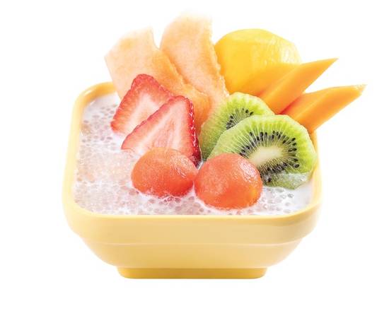 Order S1 - Mixed Fruits S / Coconut Milk 鮮雜果西米露 (椰汁底) food online from Sweethoney Dessert store, Alhambra on bringmethat.com