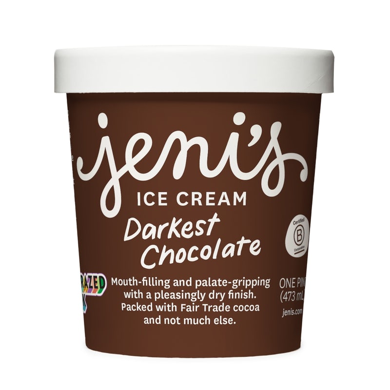 Order Darkest Chocolate Pint food online from Jeni Splendid Ice Cream store, Washington on bringmethat.com