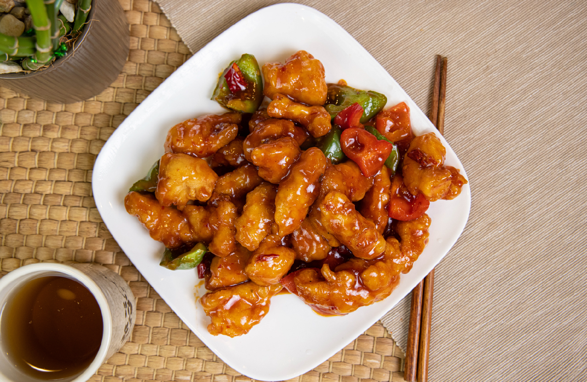 Order General Tso's Chicken food online from Old Shanghai Soup Dumpling store, Palisades Park on bringmethat.com