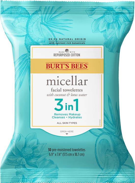 Order Burt's Bees Micellar Cleansing Towelettes, 30 CT food online from CVS store, MANKATO on bringmethat.com