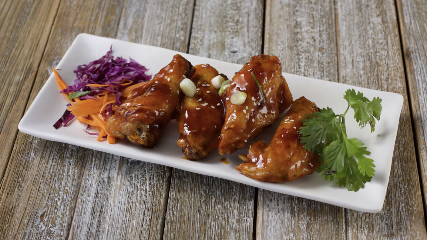 Order A8. BBQ Hot Wings (8) food online from California ChopSticks store, Chino Hills on bringmethat.com