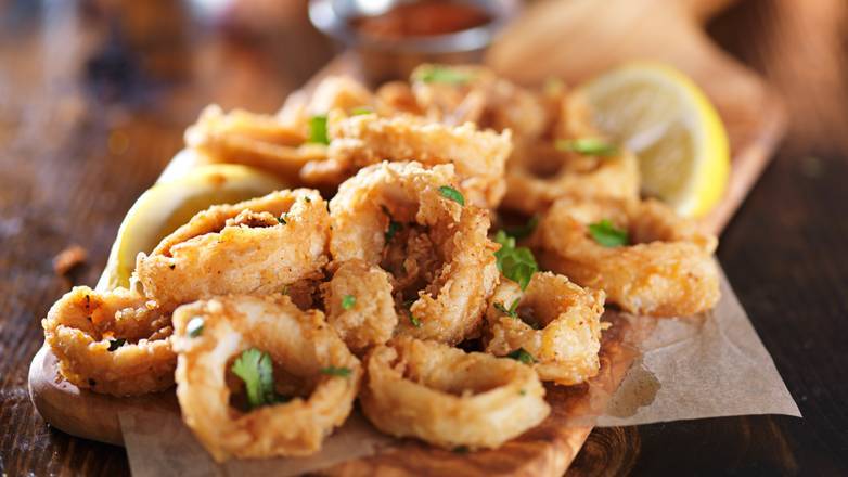 Order Fried Calamari food online from On Demand Pizza store, Latham on bringmethat.com