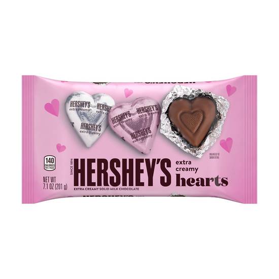 Order HERSHEY'S Extra Creamy Milk Chocolate Hearts Candy,Valentine's Day, 7.1 oz food online from Cvs store, EL MONTE on bringmethat.com
