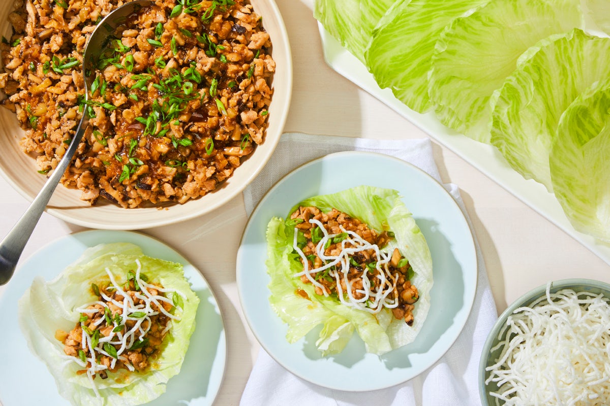 Order CATERING LETTUCE WRAPS food online from California Pizza Kitchen store, Hollywood on bringmethat.com