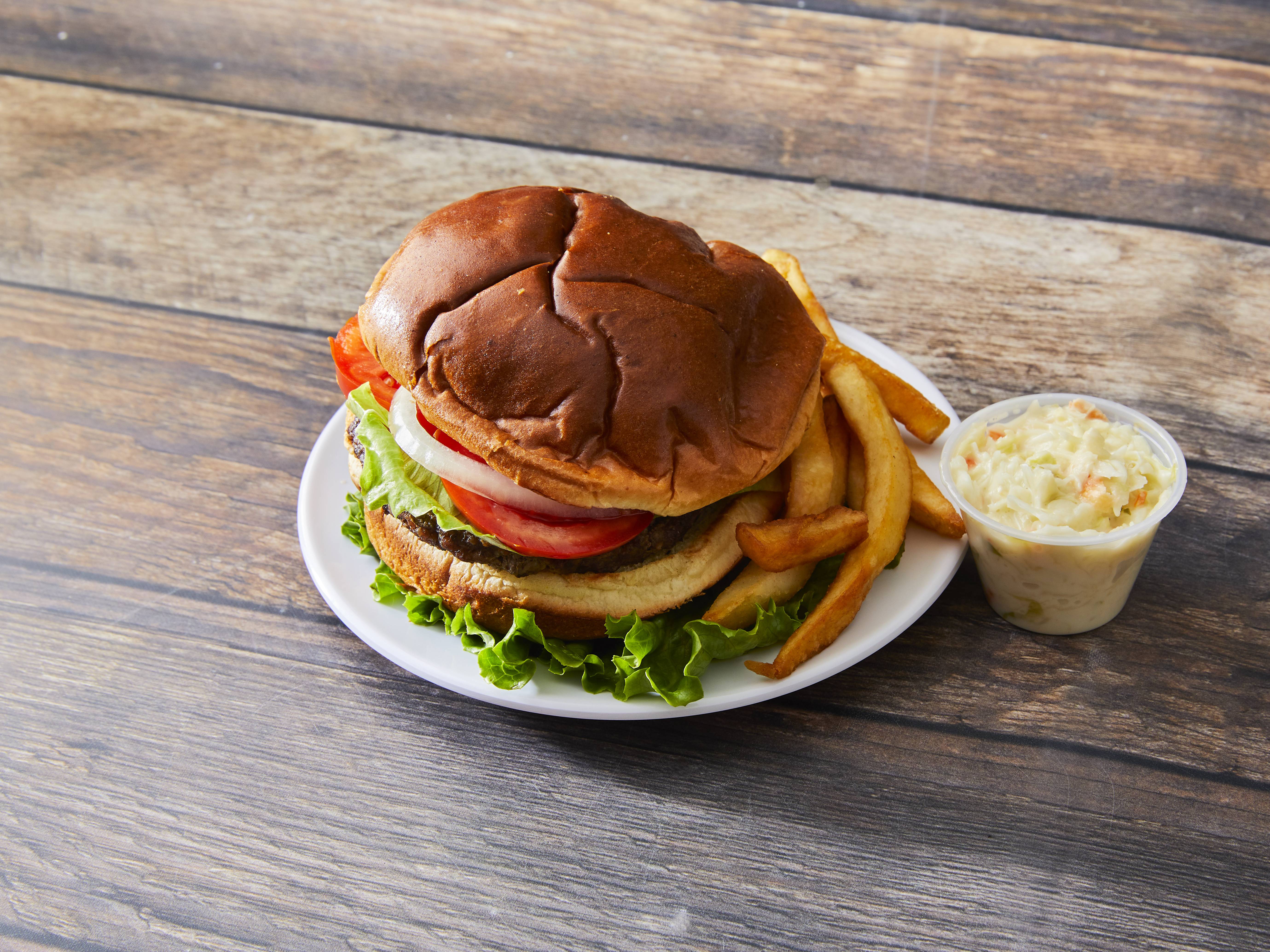 Order 1/3 lb. American Deluxe Burger food online from Goodi Restaurant store, Niles on bringmethat.com