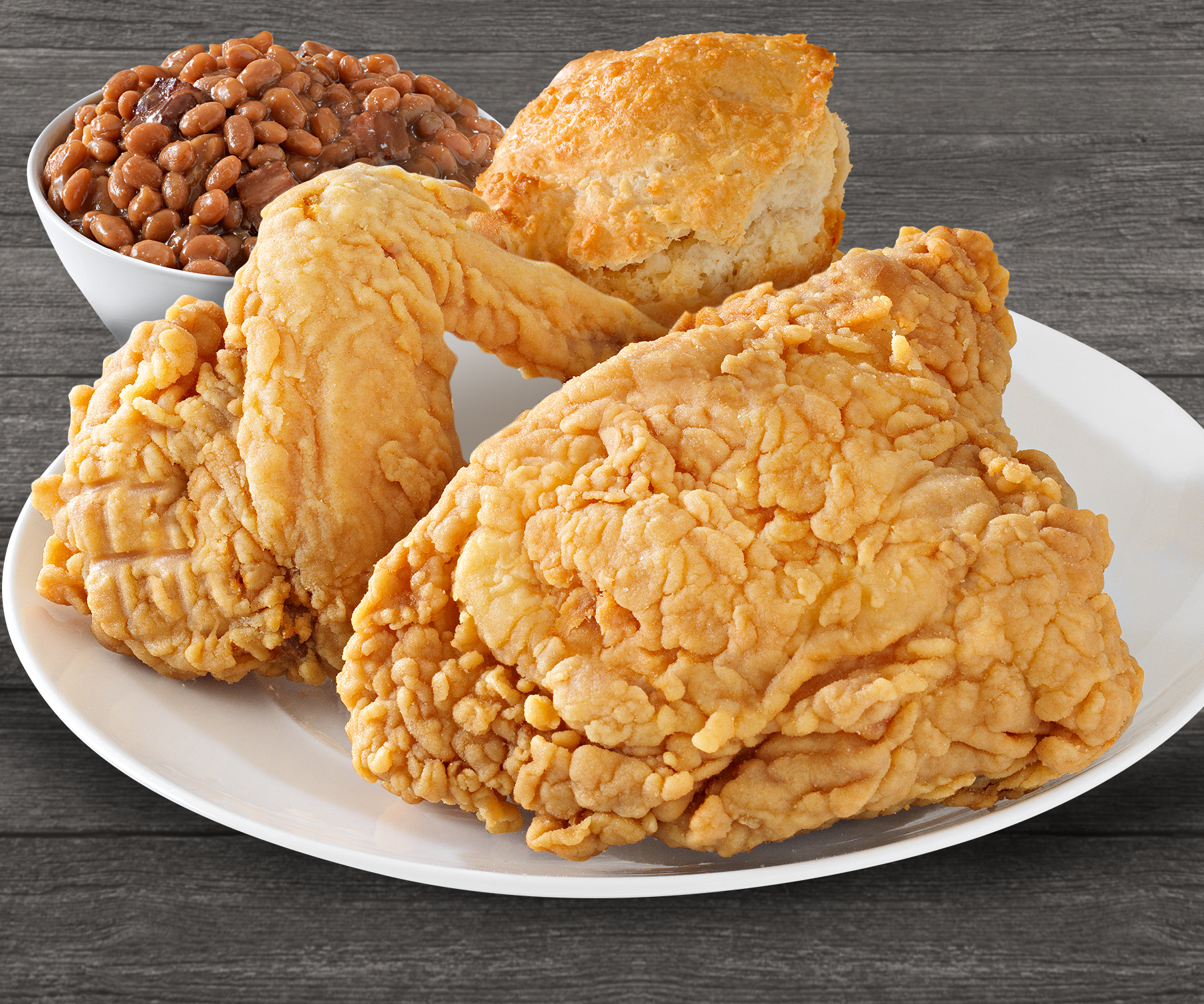 Order 2 Pieces Breast and Wing with 1 Side food online from Brown Chicken store, Carol Stream on bringmethat.com