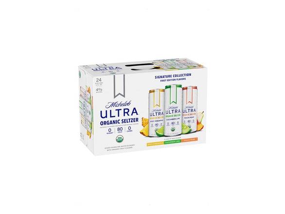 Order Michelob Ultra Organic Seltzer -Signature Collection - 24x 12oz Cans food online from Royals Liquor store, St. Peters on bringmethat.com