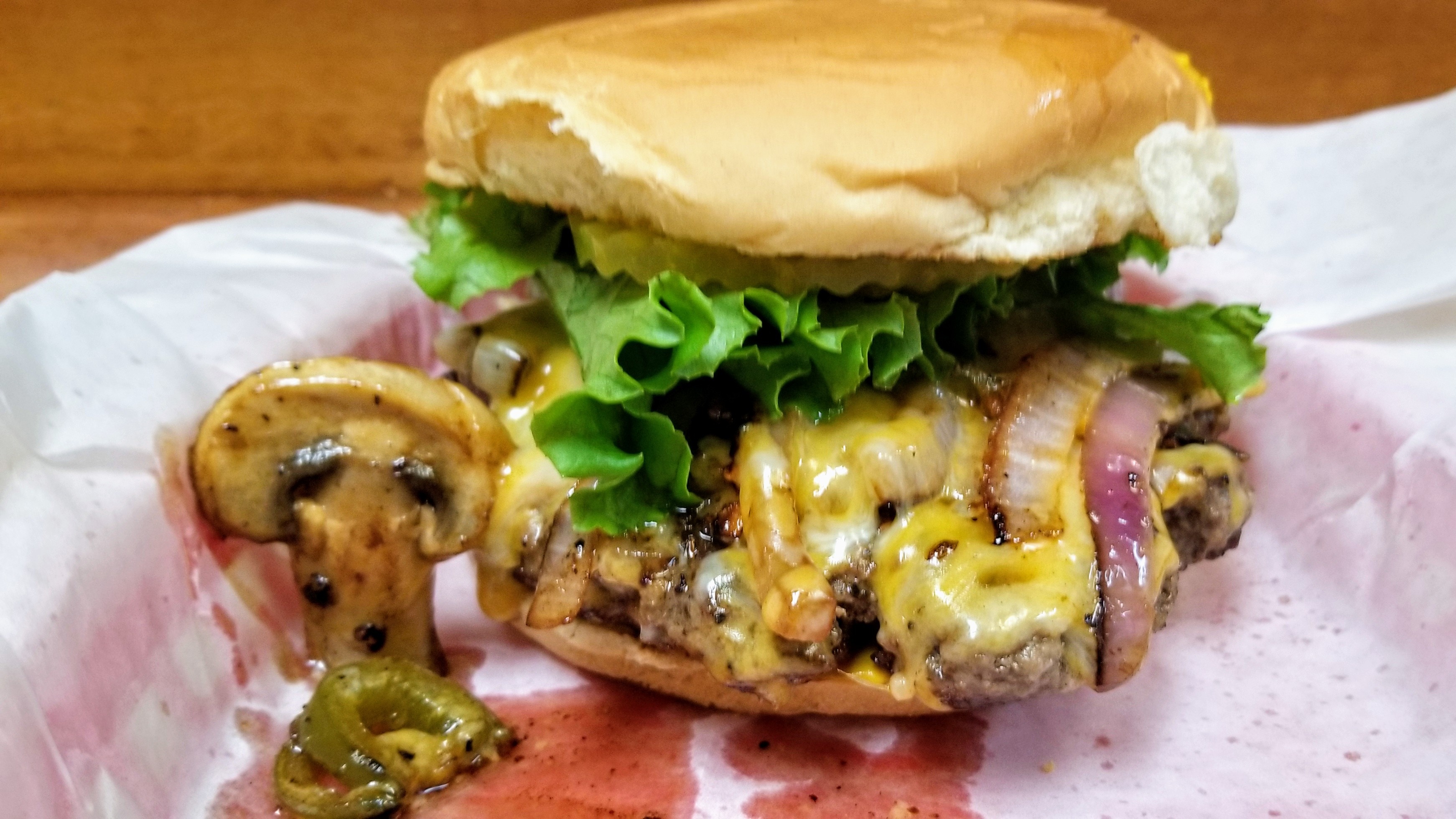 Order The Beast Burger food online from Burgers Near Me store, Huffman on bringmethat.com