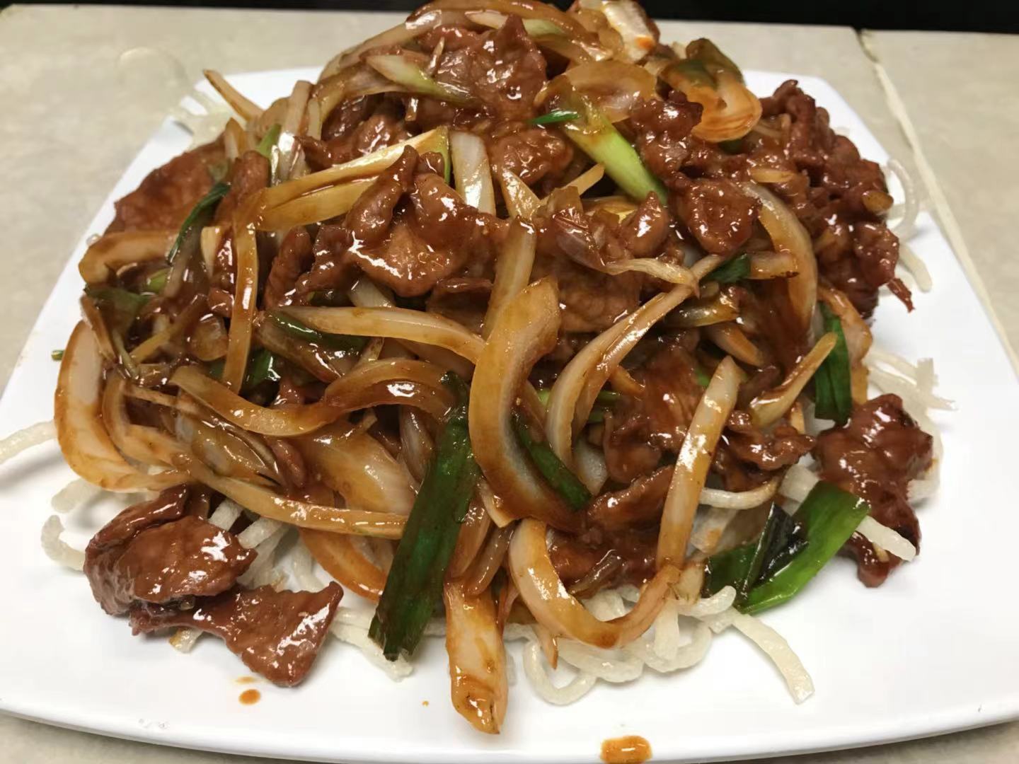 Order J8. Mongolian Beef food online from Kung Fu Noodle store, Tucson on bringmethat.com