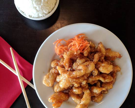 Order Tangerine Chicken food online from Shoots Chinese Restaurant store, Provo on bringmethat.com