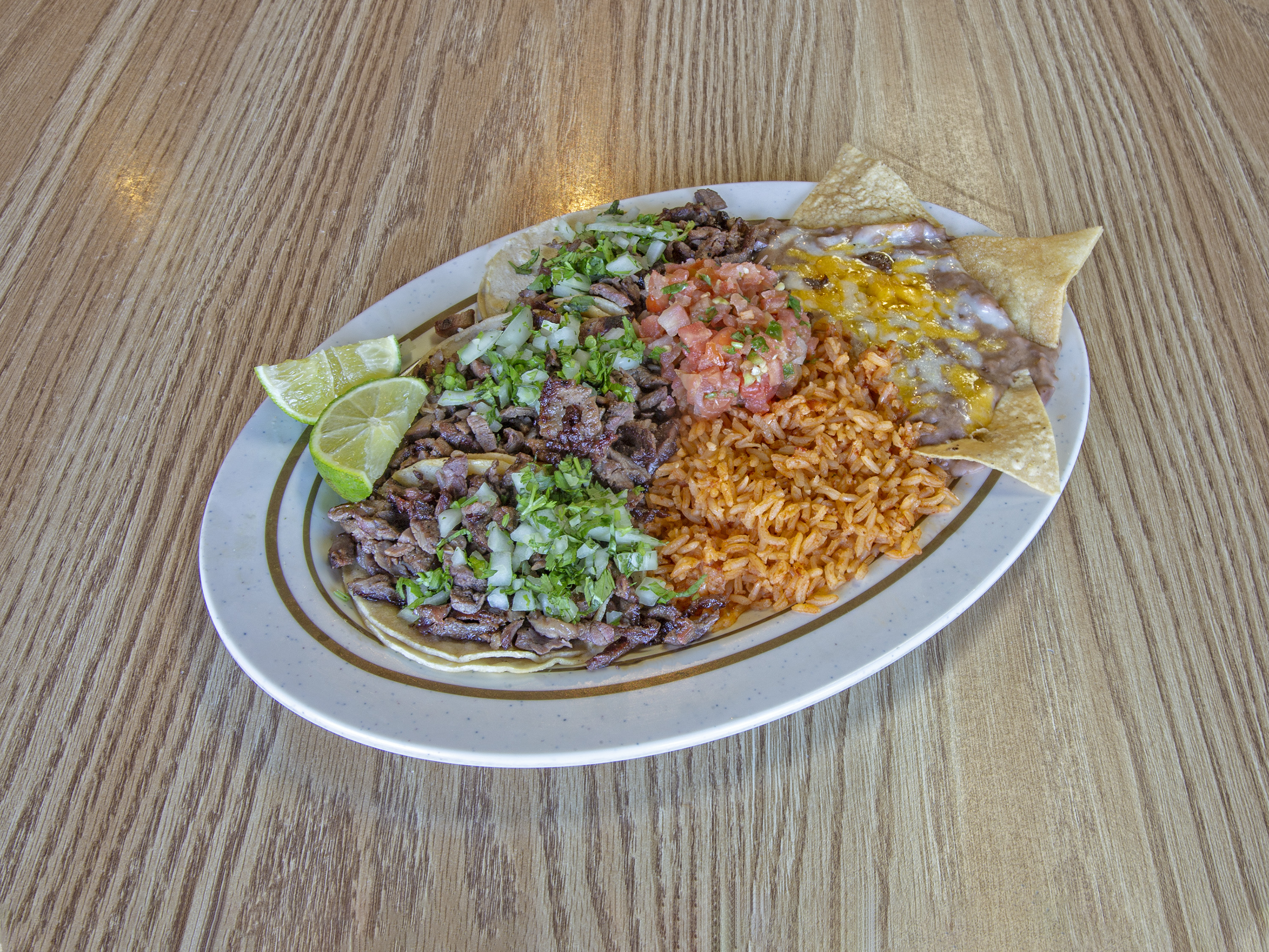 Order Carne Asada Taco Plate food online from The Workz store, Lancaster on bringmethat.com