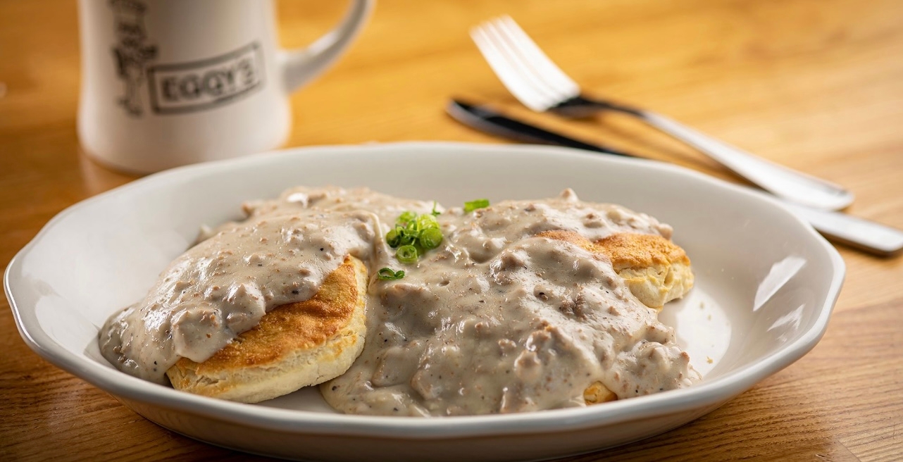 Order Biscuits & Gravy food online from Eggy's store, Chicago on bringmethat.com