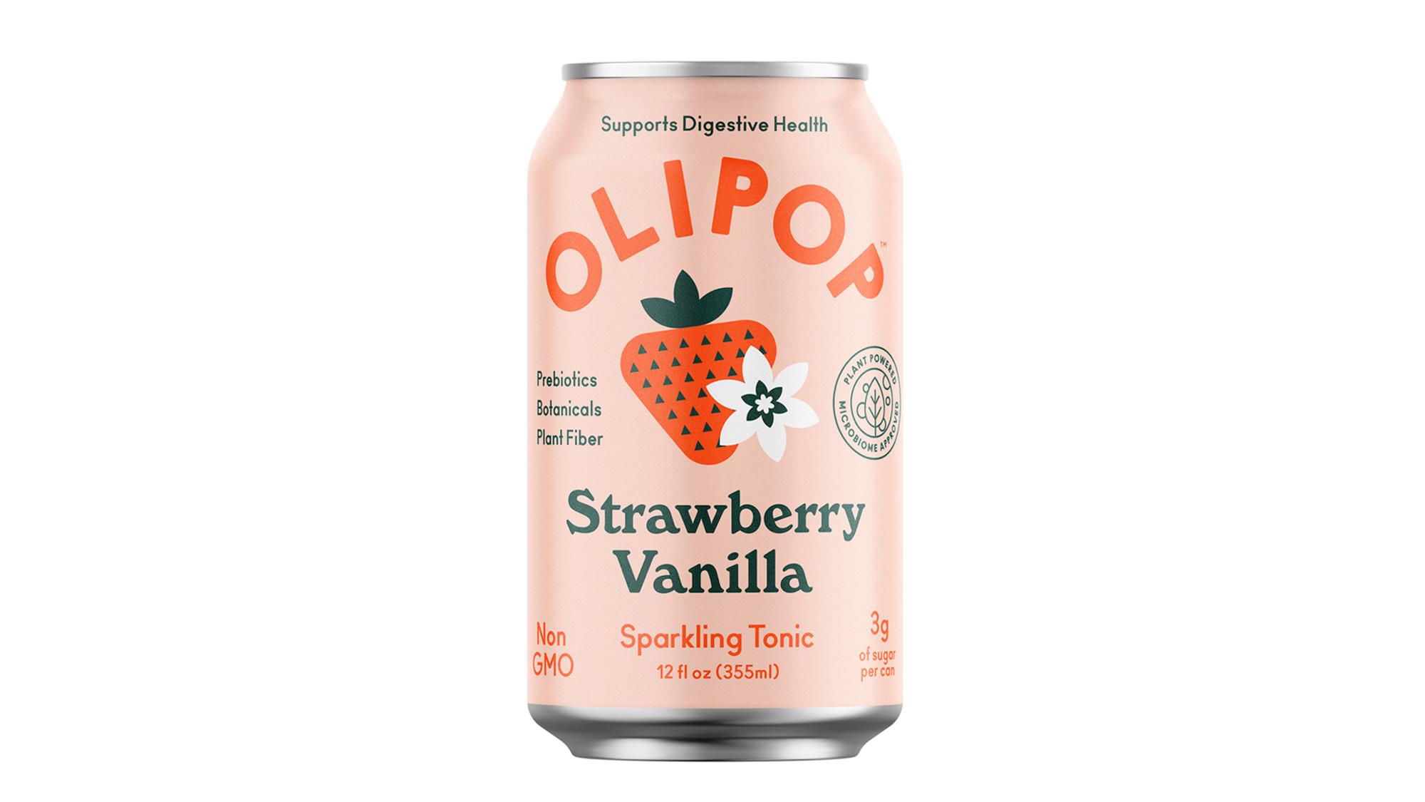 Order OLIPOP Strawberry Vanilla food online from Soupchu store, San Francisco on bringmethat.com