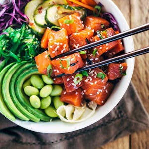 Order Poke Bowl food online from Ninja Cafe store, High Point on bringmethat.com