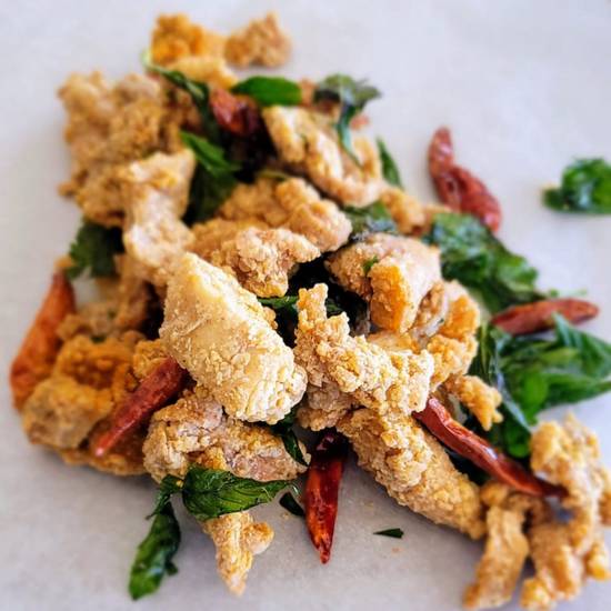 Order Popcorn Chicken food online from Babble Coffee And Boba Bar store, Oklahoma City on bringmethat.com