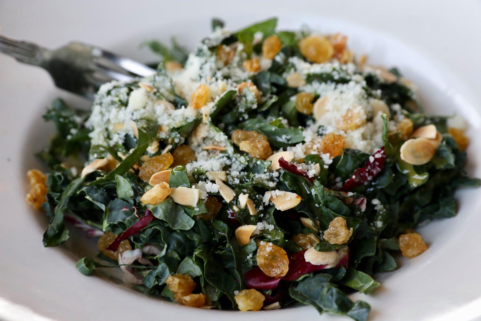 Order Tuscan Kale and Pecorino Salad food online from Salt Factory store, Alpharetta on bringmethat.com