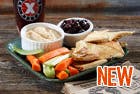 Order Pizza Chips with Hummus - Appetizer food online from Extreme Pizza store, Rohnert Park on bringmethat.com