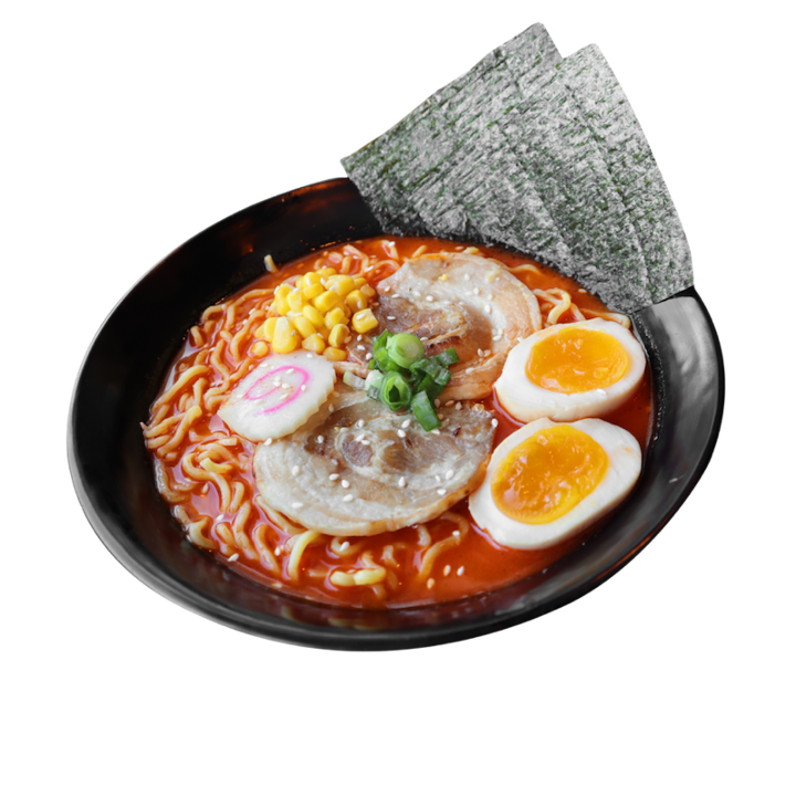 Order 38. Spicy Miso Ramen food online from Tea Time Express store, Corona on bringmethat.com