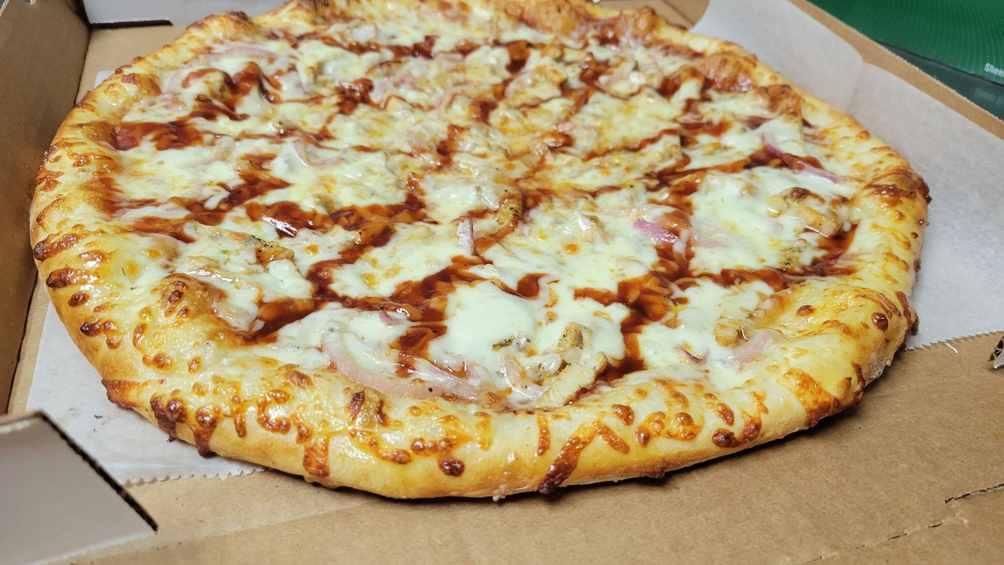 Order BBQ Chicken Pizza food online from Castello Pizza store, Columbus on bringmethat.com