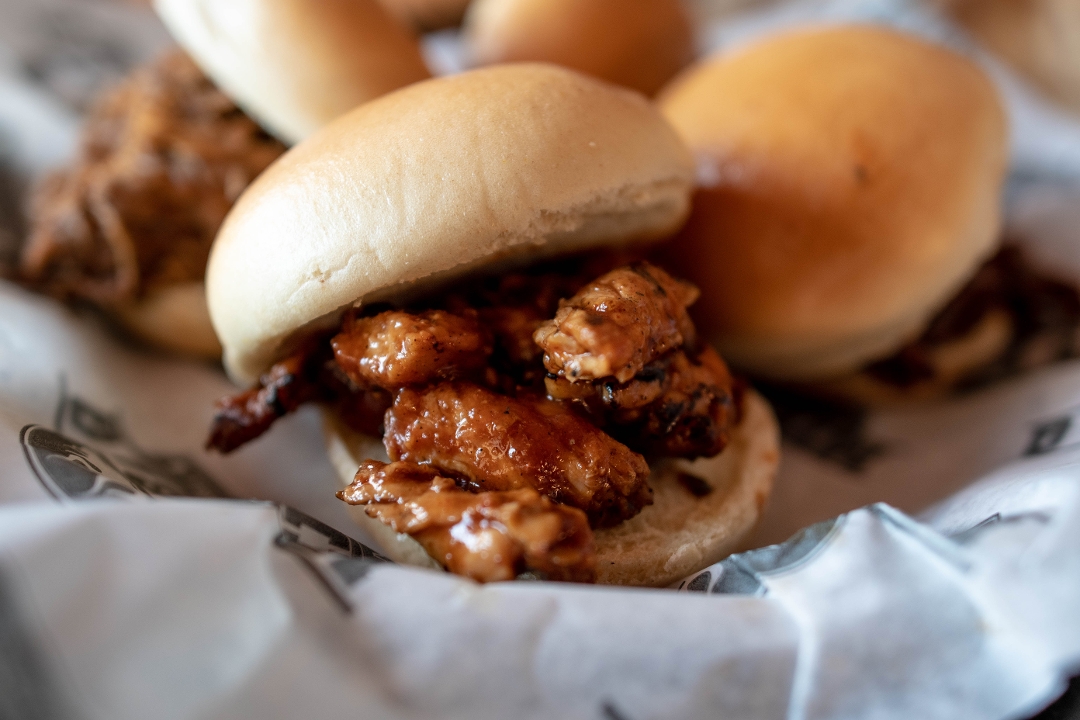 Order Chopped BBQ Chicken Slider food online from Mike Bbq store, Escondido on bringmethat.com