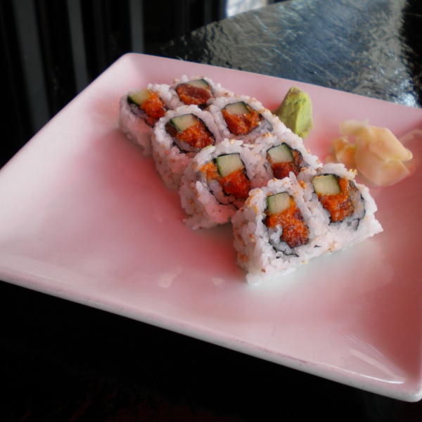 Order Spicy Salmon Roll  food online from Little tokyo store, Arlington on bringmethat.com