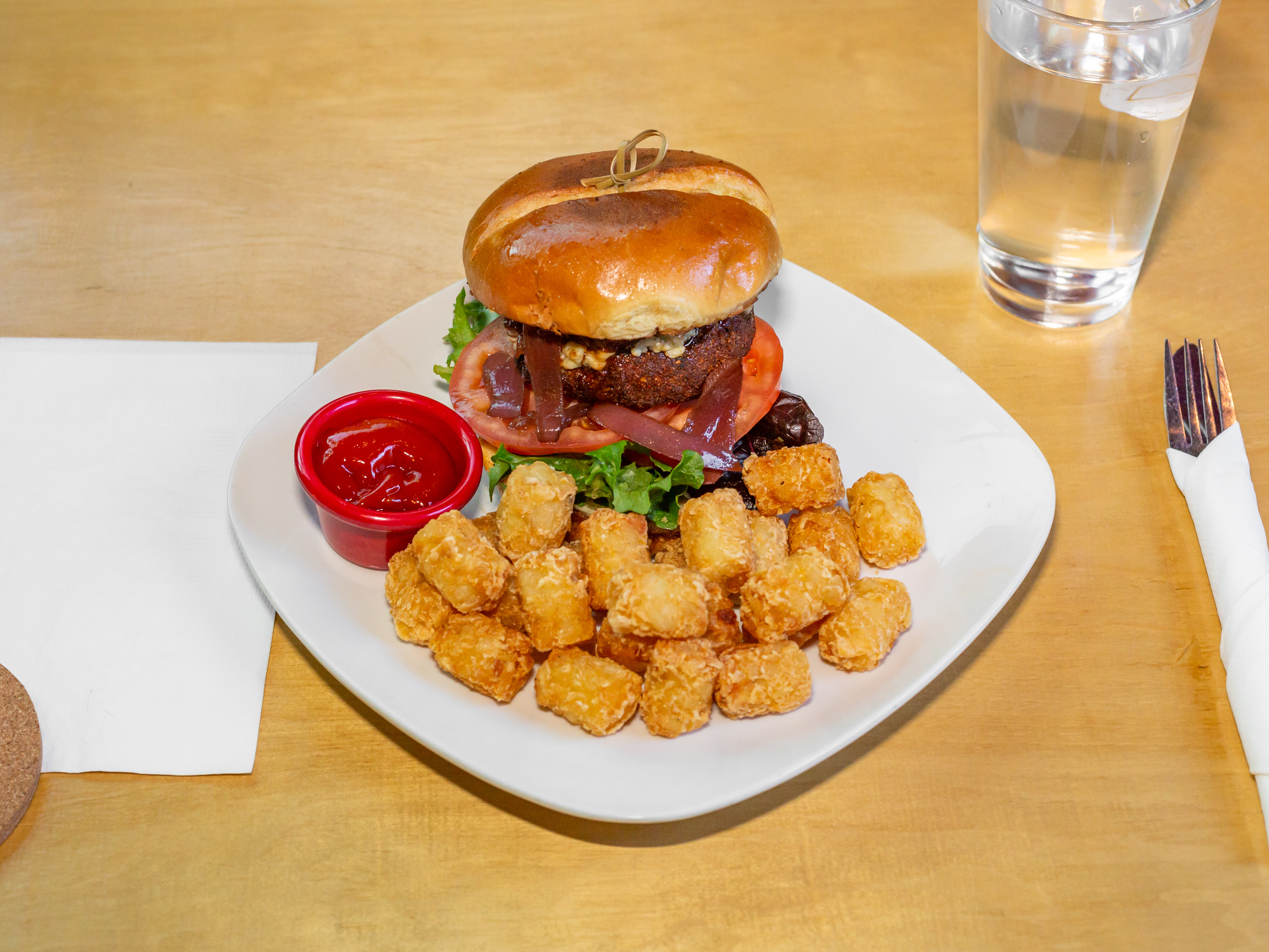 Order Black and Bleu Burger food online from Firefly store, Charlottesville on bringmethat.com