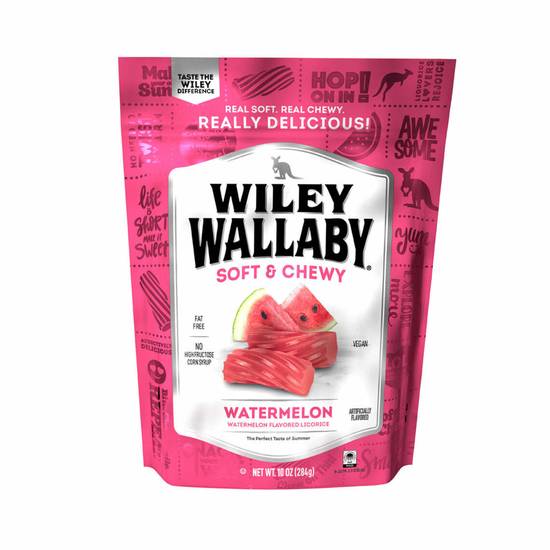 Order Wiley Wallaby Licorice - Watermelon food online from IV Deli Mart store, Goleta on bringmethat.com