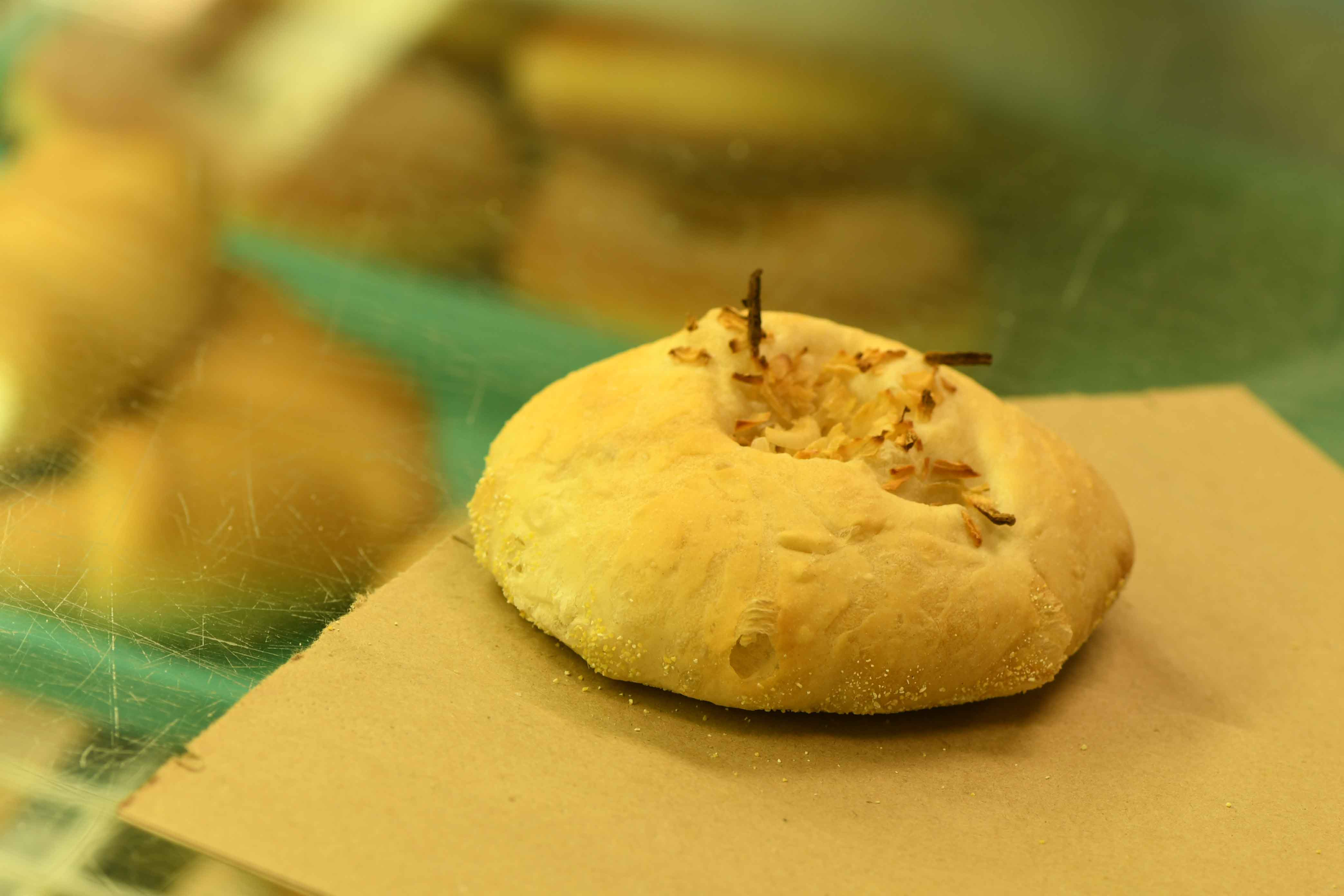 Order Bialy with onion food online from Elizabeths Bakery store, Wallingford on bringmethat.com