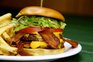 Order OMG Burger food online from Beef O Brady store, Wadsworth on bringmethat.com