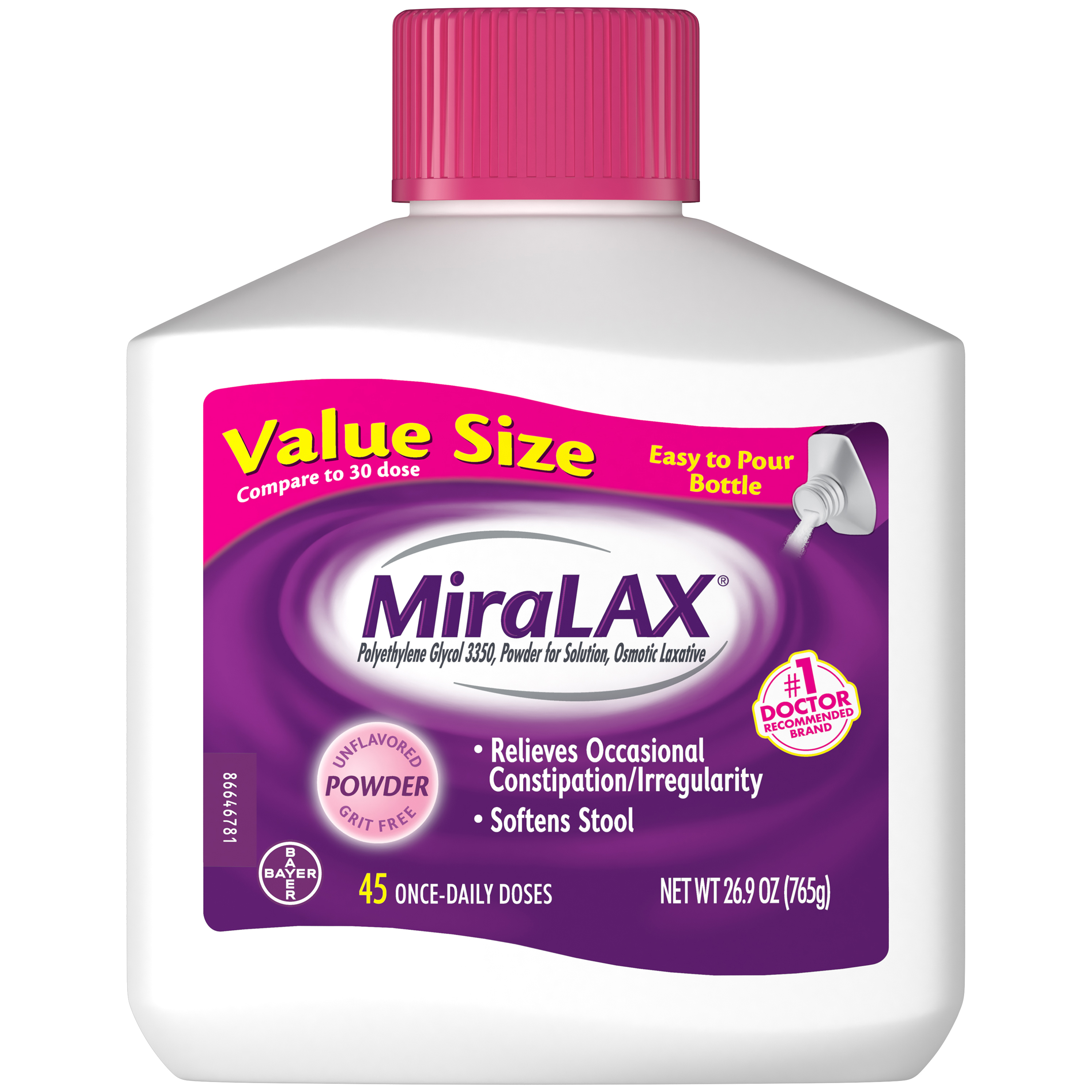 Order MiraLAX Osmotic Laxative, 45 Daily Doses - 26.9 oz food online from Rite Aid store, Chino Hills on bringmethat.com