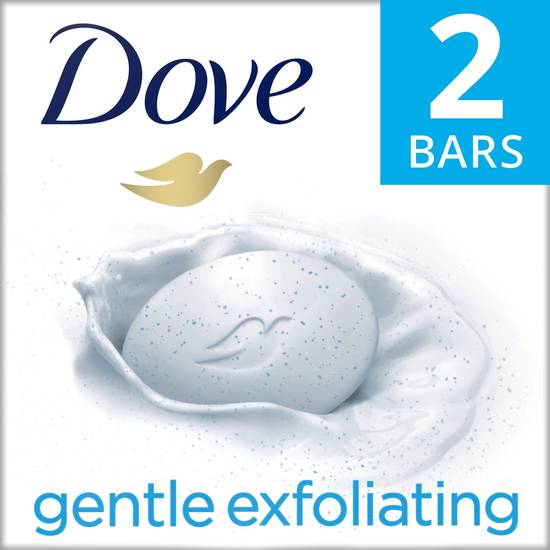 Order Dove More Moisturizing Than Bar Soap Gentle Exfoliating Beauty Bar for Softer Skin, 3.75 OZ, 2 Bar food online from CVS store, SPRING VALLEY on bringmethat.com