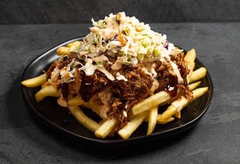 Order Pulled Pork Fries food online from Wing Legends store, Compton on bringmethat.com