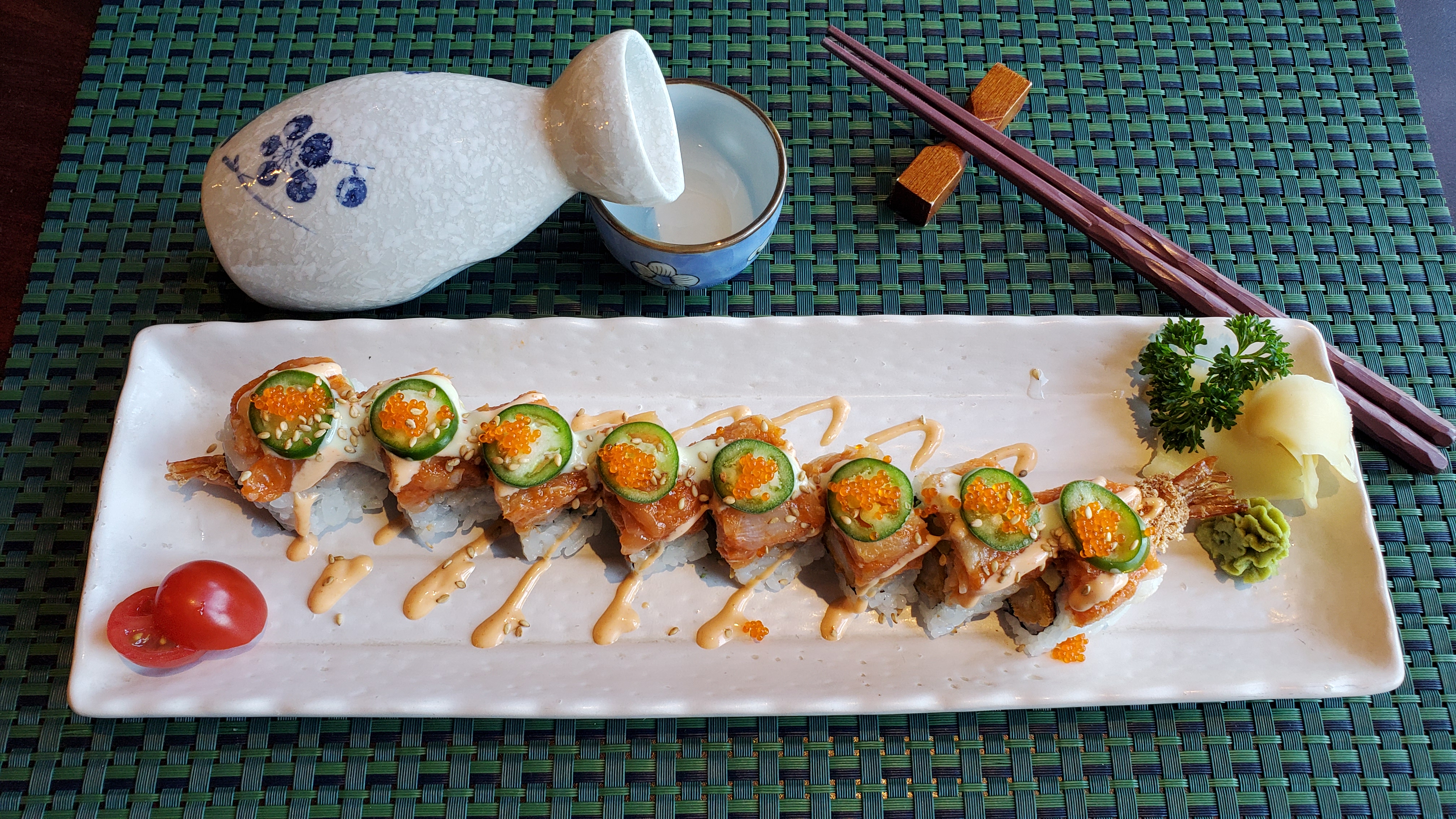 Order Firecracker Roll  ** On Sale  $2.50 Off  ** food online from Tsui Sushi Bar store, Seattle on bringmethat.com