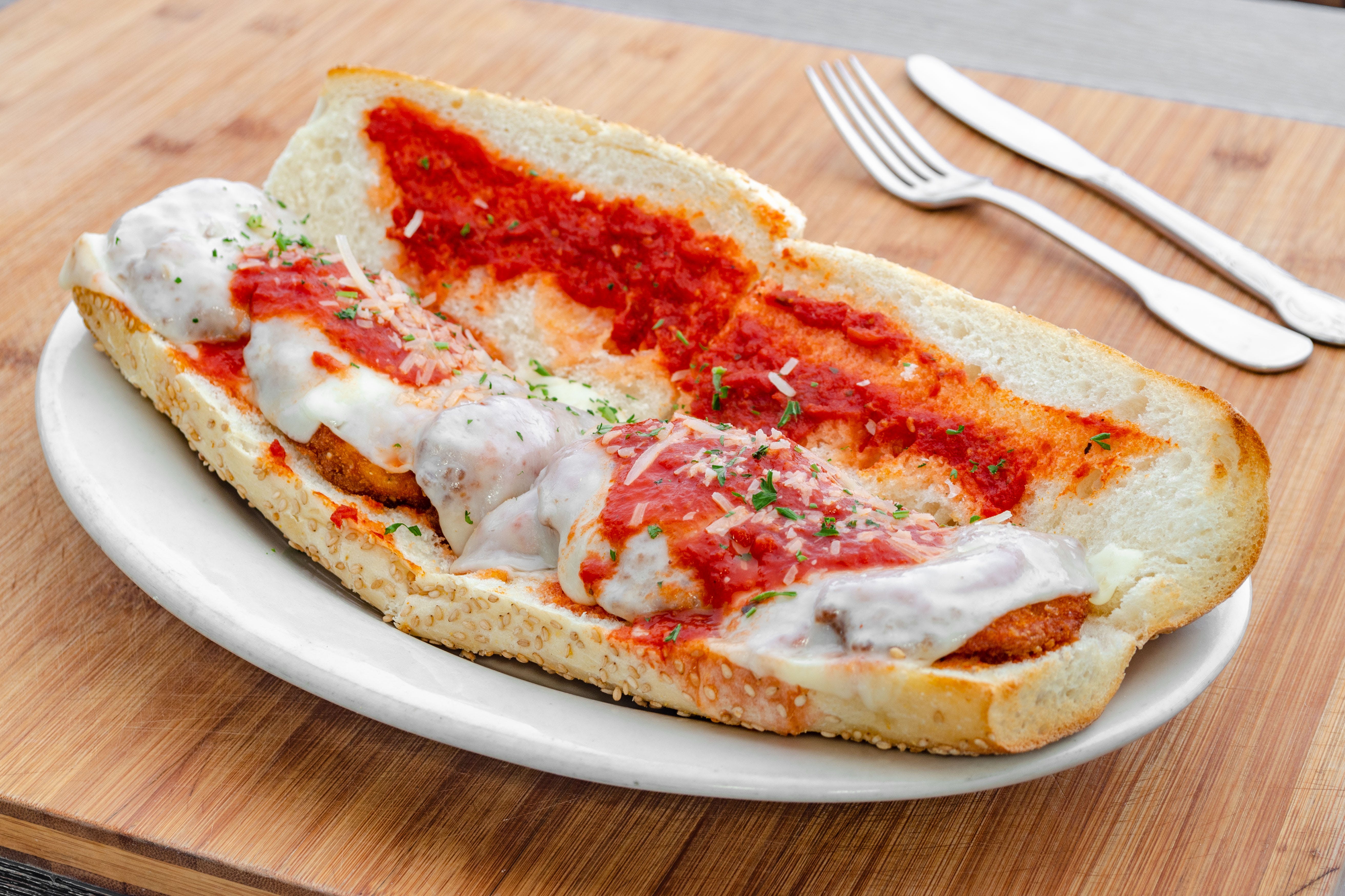 Order Shrimp Parm Wedge - Wedge food online from Maria Pizza store, Yorktown Heights on bringmethat.com