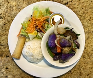 Order Spicy Eggplant Dinner Special food online from Thai Eagle Rox store, Los Angeles on bringmethat.com