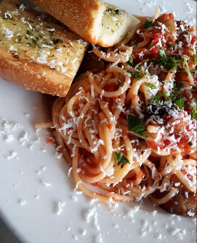 Order Spaghetti with Marinara food online from Rocco's Little Chicago store, Tucson on bringmethat.com