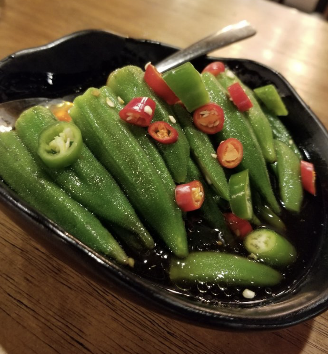 Order [V] Okra Salad food online from Wanna Bao store, Houston TX on bringmethat.com