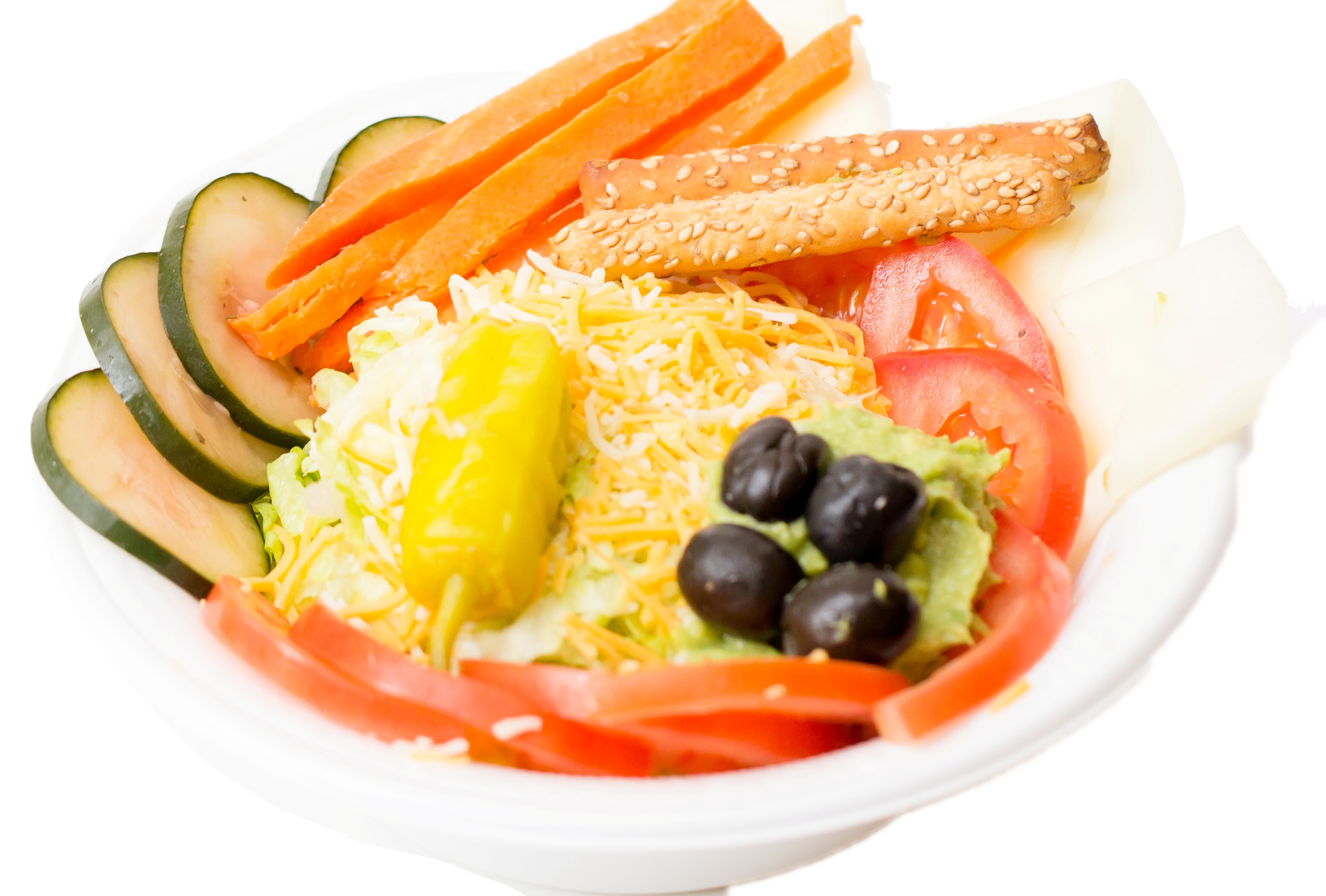 Order Veggie Salad food online from The Sub Station store, Riverside on bringmethat.com