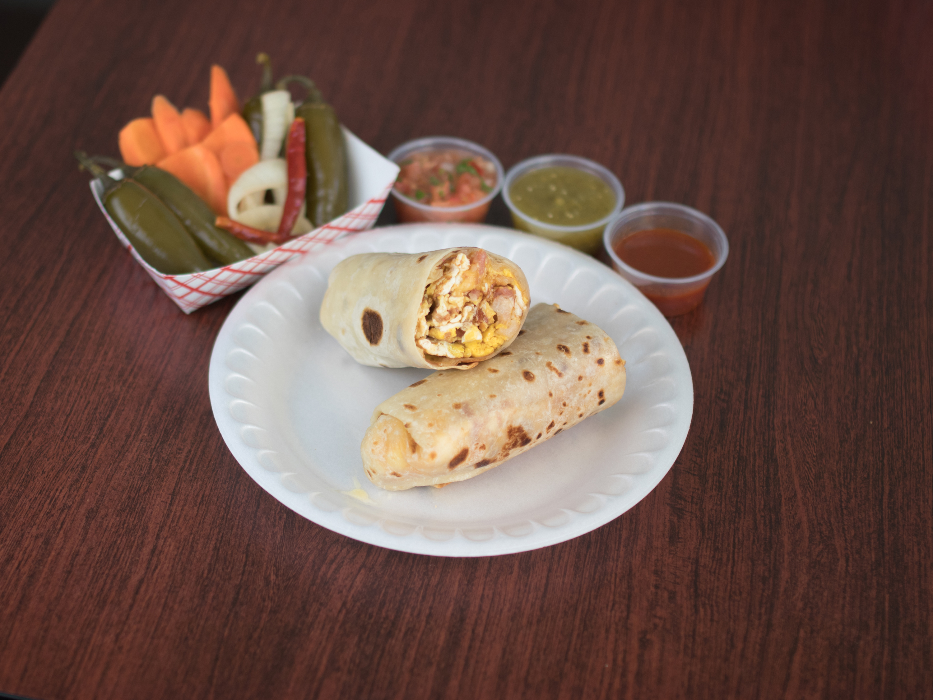Order Bacon Burrito food online from Linas Mexican Restaurant store, Omaha on bringmethat.com