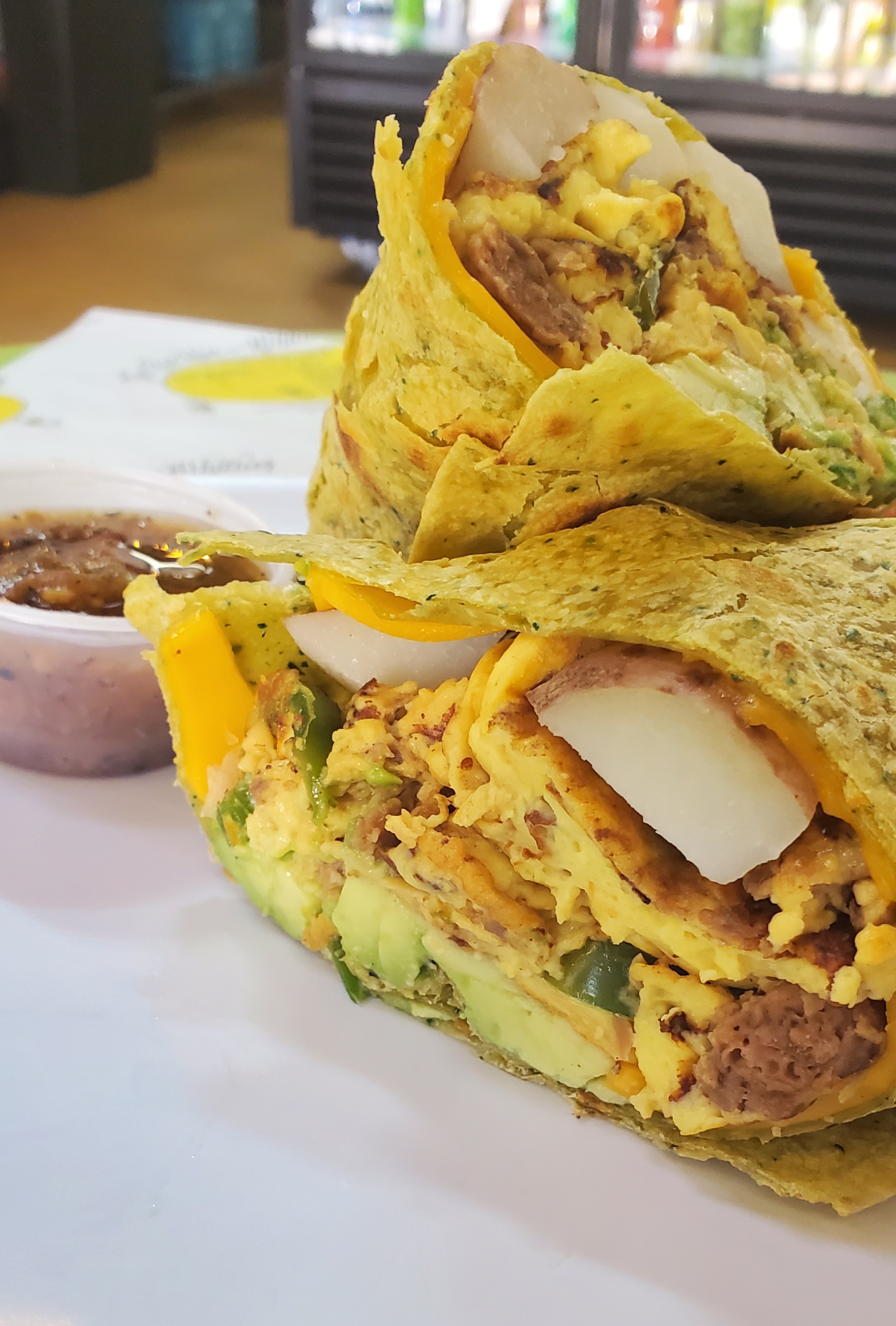 Order BEYOND MEAT, VEGAN BREAKFAST WRAP food online from The Bee Hive Market and Deli store, Whittier on bringmethat.com