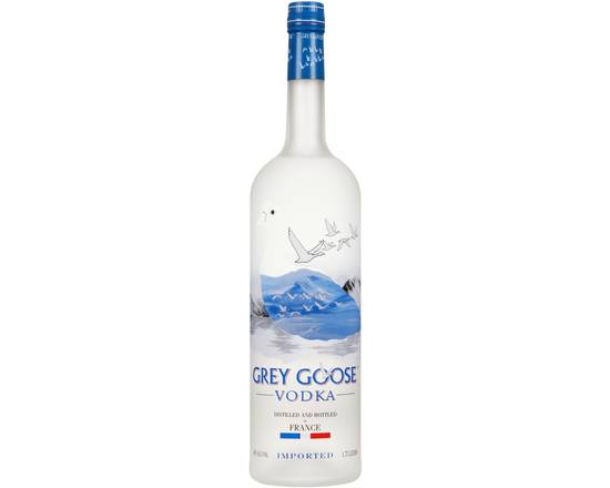 Order Grey Goose, 750mL vodka (40.0% ABV) food online from Ogden Wine & Spirit store, Naperville on bringmethat.com